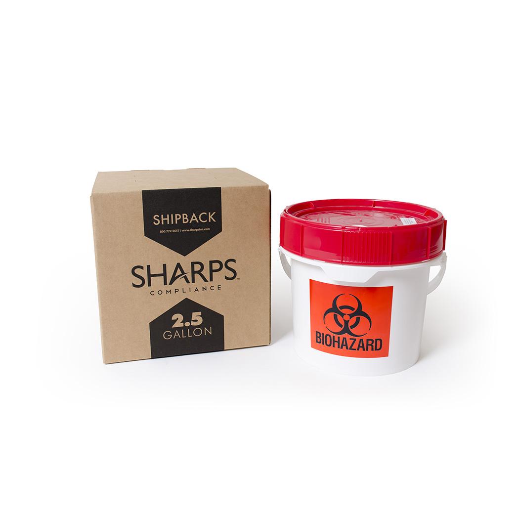 2.5-Gallon Pail Sharps Shipback